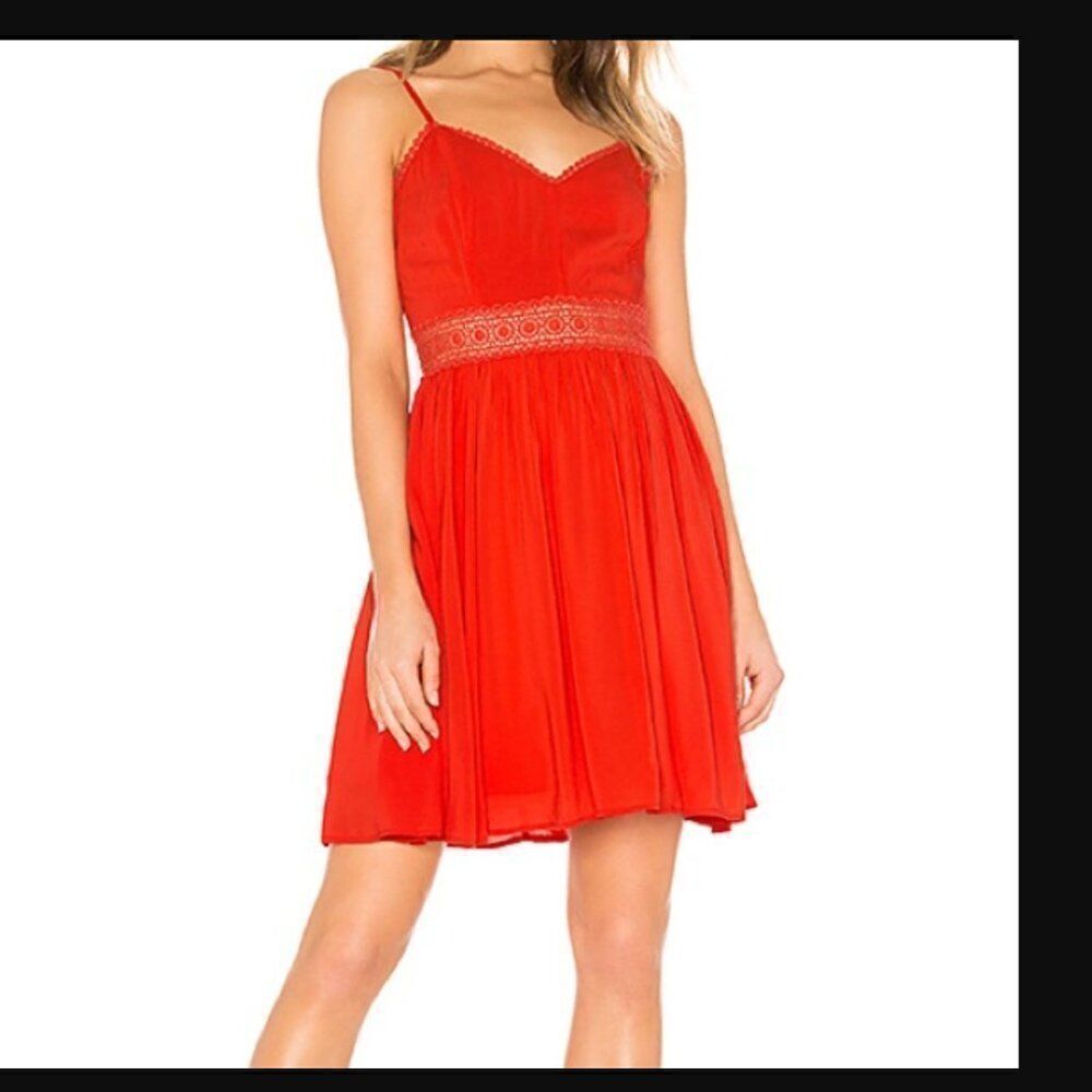 NWT Revolve x Jack by BB Dakota Bells & Whistles Dress in Poppy Red | Size 2